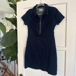 Twin-Set Dark Blue Denim Mini Dress